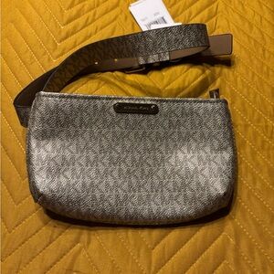 Michael Kors Metallic Silver Fanny pack